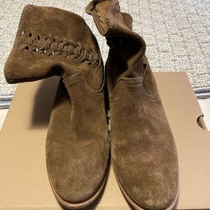 Steve Madden Suede Ankle Boot Deep Brown Sz. 10 but fits like 9